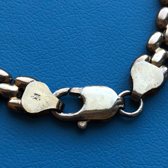 Vintage sterling silver gold pl 925 Italy bracelet - Picture 2 of 4